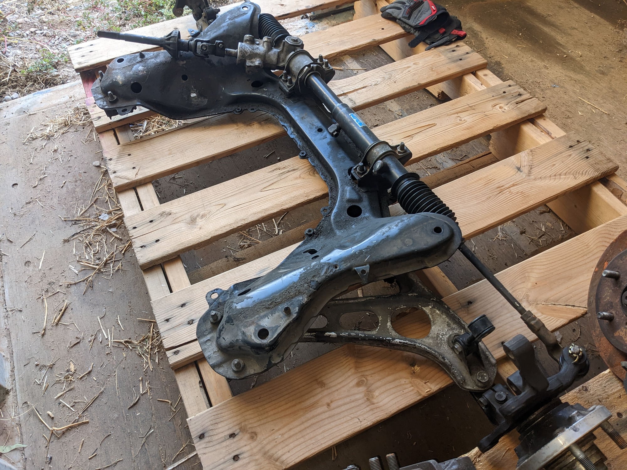 Steering/Suspension - 87 T2 Front Subframe + Rack & Pinion + Hubs +  Front Calipers + Linkages + LCA - Used - 1987 to 1991 Mazda RX-7 - Chandler, AZ 85249, United States