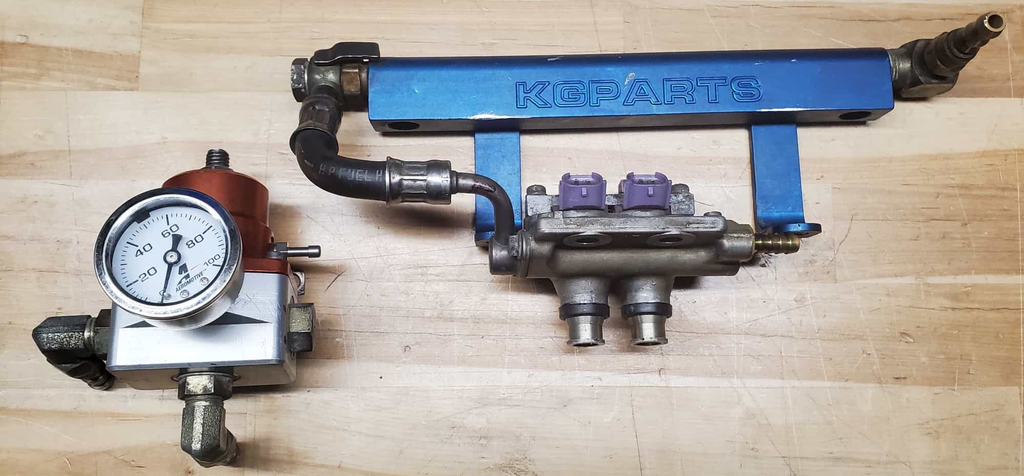 Engine - Intake/Fuel - KG parts secondary fuel rail, OEM primary rail w/ 550cc injectors and Aeromotive FPR - Used - 1993 to 2002 Mazda RX-7 - Austin, TX 78610, United States