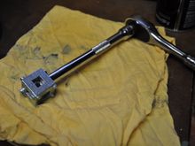 Rear brake piston tool