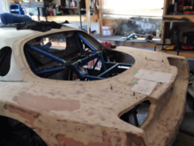 Luckily the previous owner had spare bodywork. We acquired the nose and tail section for a reasonable price and he found a deal on the shipping.