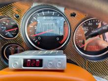 Some carbon / carbon look-alike trim pieces. The top of the gauge cluster is (fake) alcantara/suede