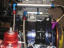 custom fuel rails and aeromotive regulator