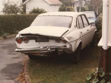 My fourth RX: 1972 Capella Project, Apr 84. Bought this sorry mess as an insurance company write-off and spent many hours laboring in, over and under it