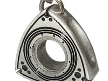 Rotor Keychain in Satin Silver