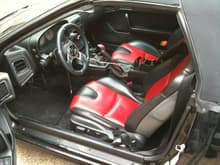 RX8 Leather seats, NRG steering wheel. Momo shifter knob, Redline shifter &amp; e-brake boots.