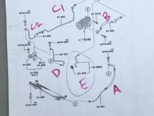 Diagram for discussing AC pipping fo rRHD set-up