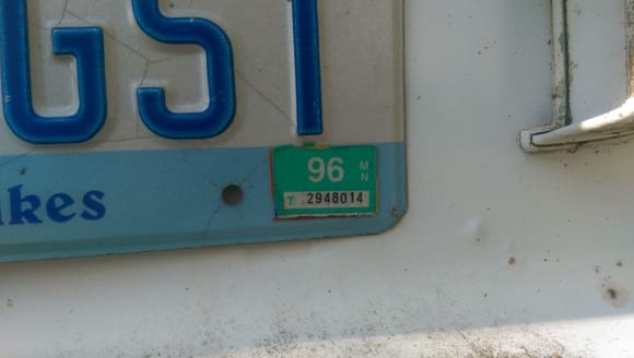 The tabs expired in November 1996, meaning that they were bought before November 1995 most likely. So this car sat for the last 20 years.