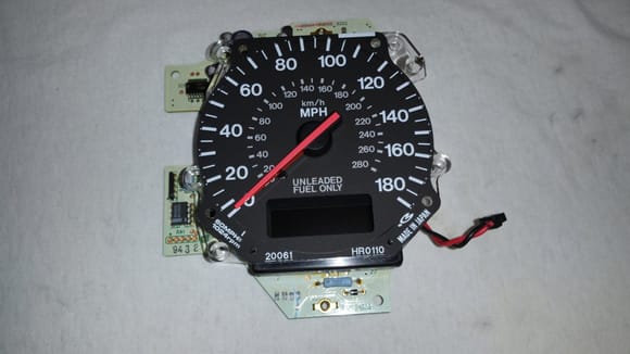 Speedometer Face + Circuit Board