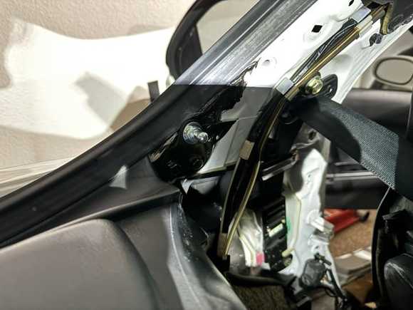 Other bracket screws back into place on the car.