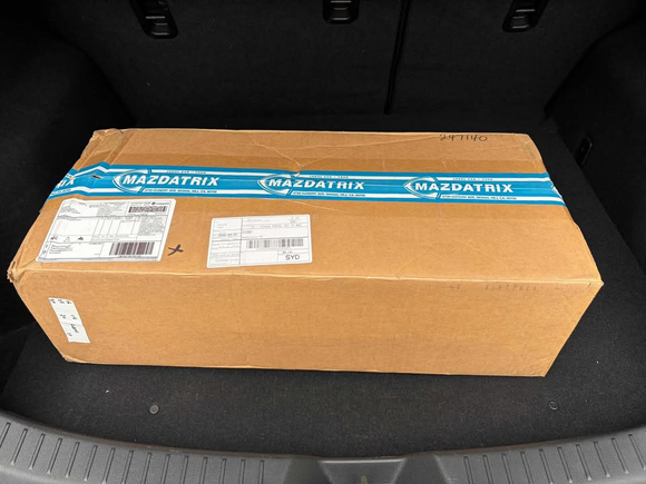 On arrival from Mazdatrix.