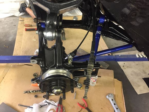 pass side rear end and suspension