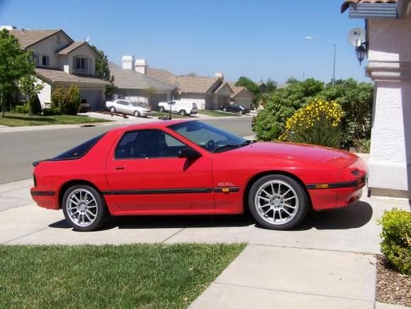 mid afternoon brings out that cherry red in her