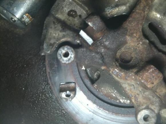 What happens when you try to make a junk spindle fit a good ball joint using a wedge... he he he