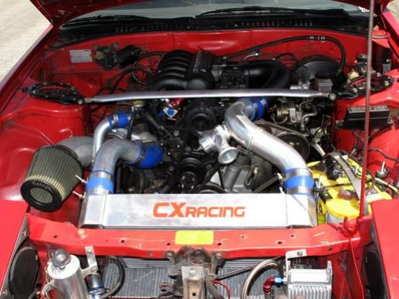 20B Semi P Port Turbo on Rene's Drifter car