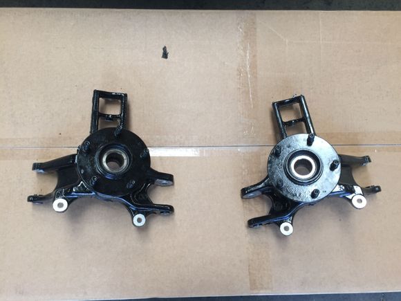 Rear knuckles reassembled