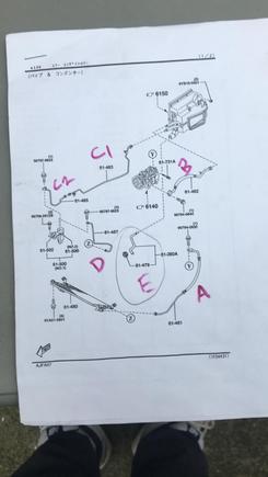 Diagram for discussing AC pipping fo rRHD set-up