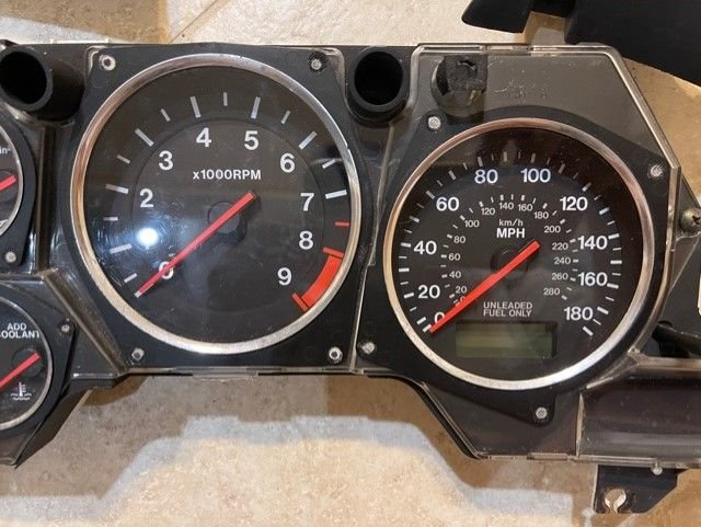 Miscellaneous - LHD '94 Instrument Cluster, Gauge Face/Bezel, Manual Shifter Panel, Rad. Support Bar - Used - 1993 to 1995 Mazda RX-7 - Ft Walton Beach, FL 32547, United States