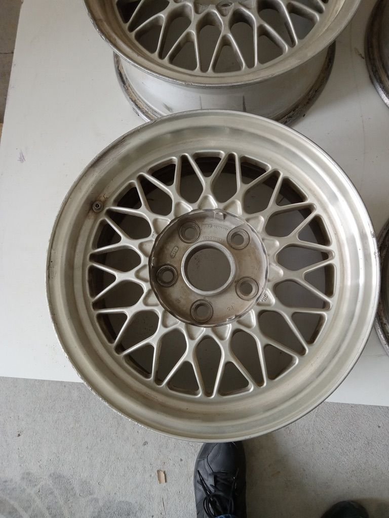 Wheels and Tires/Axles - Mazda/BBS wheels 15 x 6 1/2 - Used - 1986 to 1991 Mazda RX-7 - Iowa City, IA 52240, United States