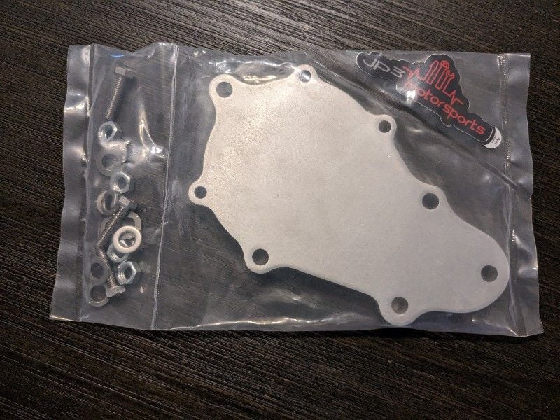 Engine - Power Adders - 92-02 FD Aluminum Water Pump Delete Plate for EWP 13B-REW - New - 1992 to 2002 Mazda RX-7 - Arden, NC 28704, United States