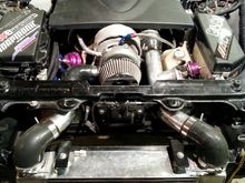 Engine and turbo kit installed