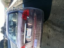 Rear of Honda Civic (this is where I hit)