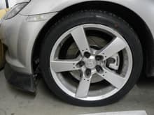 Another set of Slotted rotors installed with Mazda Decal on calipers