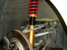 Trak Pro front shock in place
