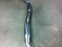 4&quot; T-304 SS Custom Exhaust piping with Dual Vibrant Performance Resonators and E-cutout by royalmuffler.com