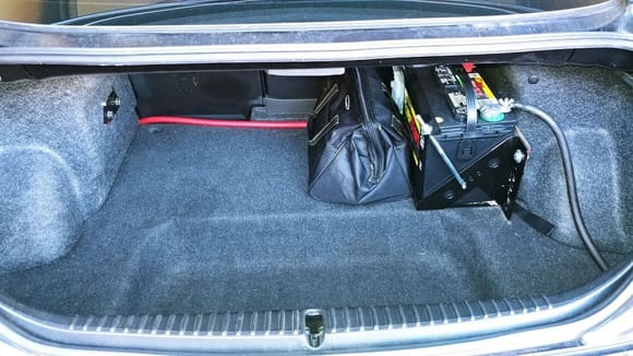 Trunk w/ battery and pre-mix set-up