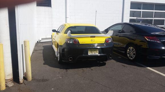 This is the rear bumper and spoiler. at this point I was scared as s*** because it was hard to tell how it would come out without the carbon fiber and paint