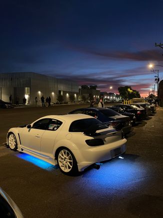 Got there super early, but the sunrise was pretty cool looking. 