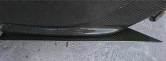 Rear Bumper Carbon Fiber Splitter