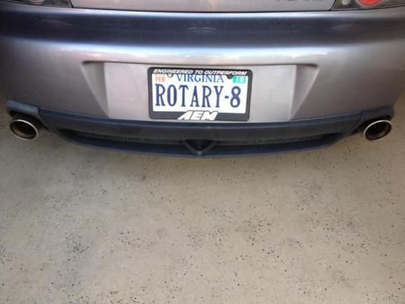 Borla Catback exhaust and my new license plate :)