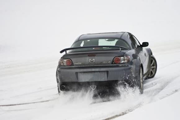 Me. Car. Snow.