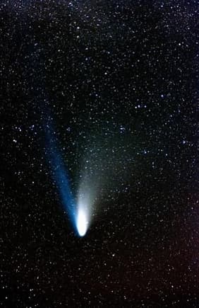Comet Hale-Bopp.  I shot this one in March of 1997 when this comet was closest to earth.