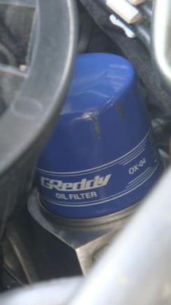 Greddy Oil Filter.. Dun see a difference with Stock Mazda.. and is more expensive.. Dont know why