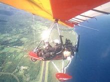 Flying a Type II Ultralite 4,000 feet over Hanna on Maui