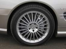 AMG Wheel and Cross Drilled Rotors.JPG