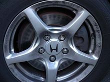 Front discs with interesting ABS pattern