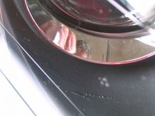 Headlight heat bubbles