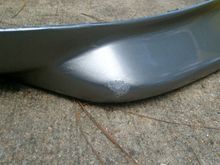 Other part of mother-in-law damage.  Lip needs to be re-spra