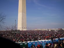 Crowd at the Washington Monument