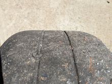 Maybe down 1/3 tread?