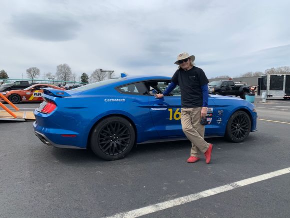 Papa John, one of the colorful Time Trials competitors 