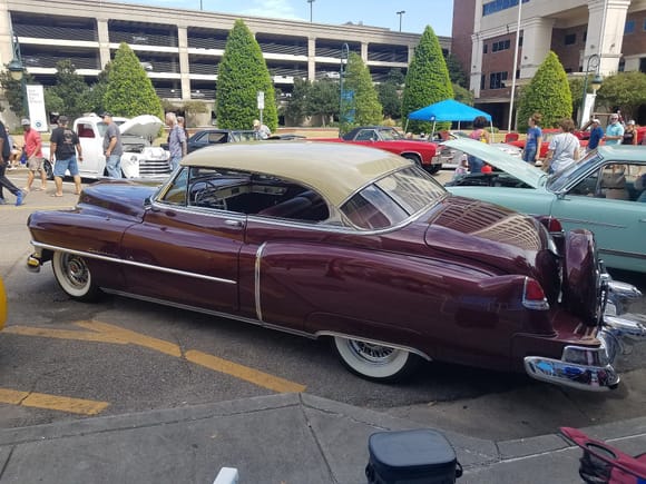 Sunday big event is in downtown Gulfport. Here is a nice 55 Caddie to kick things off.