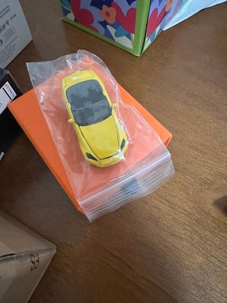 The build continued into the holidays. Amazing friend gifted me a matching keychain. Hood opens too and you can see the F-series engine. 