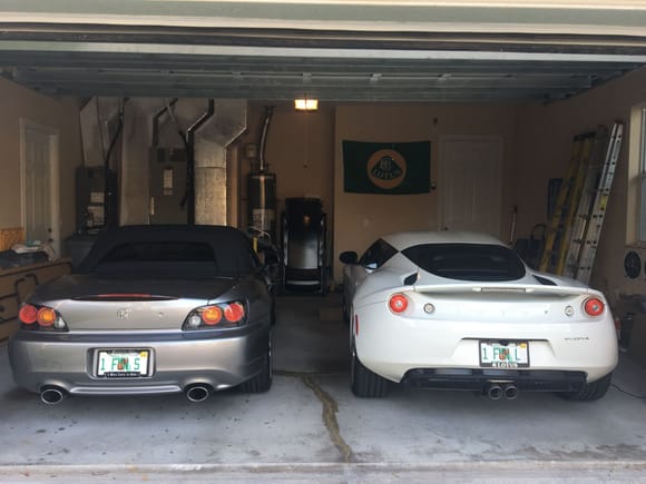 Tucked away with her younger sister.