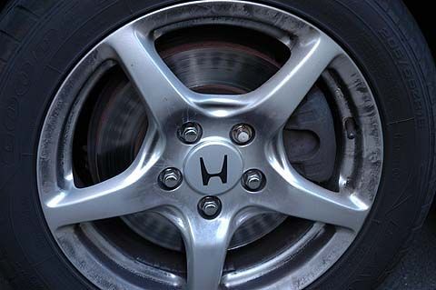 Front discs with interesting ABS pattern