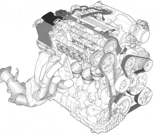 Engine Cut-away Drawing