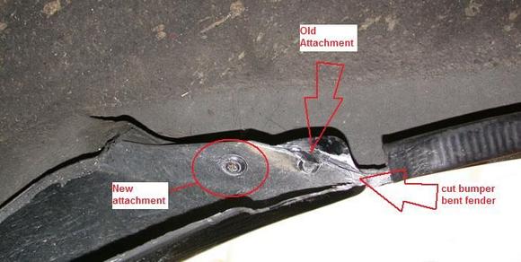 moving bumper attachment point - tire clearance